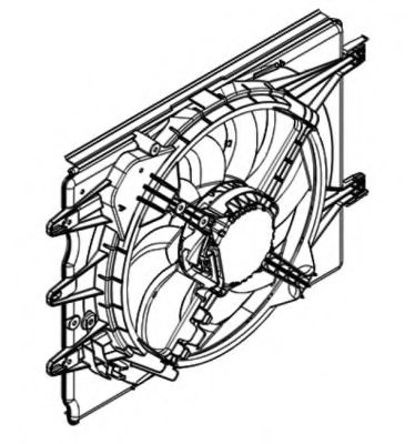 NRF 47596 Fan, radiator